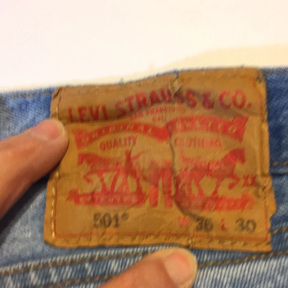 Levi’s 501 Button Fly Red Tab Straight Leg Jeans Broken In just right 36x30